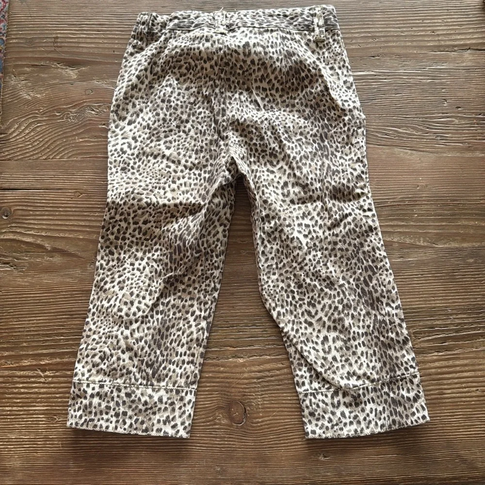Children’s place stretch Leopard Straight Leg Pant Print size 6